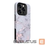 Aizmugurējais vāciņš Evelatus Apple iPhone 15 Pro Armor case TPU+PC Customized Print Design Marble Silver