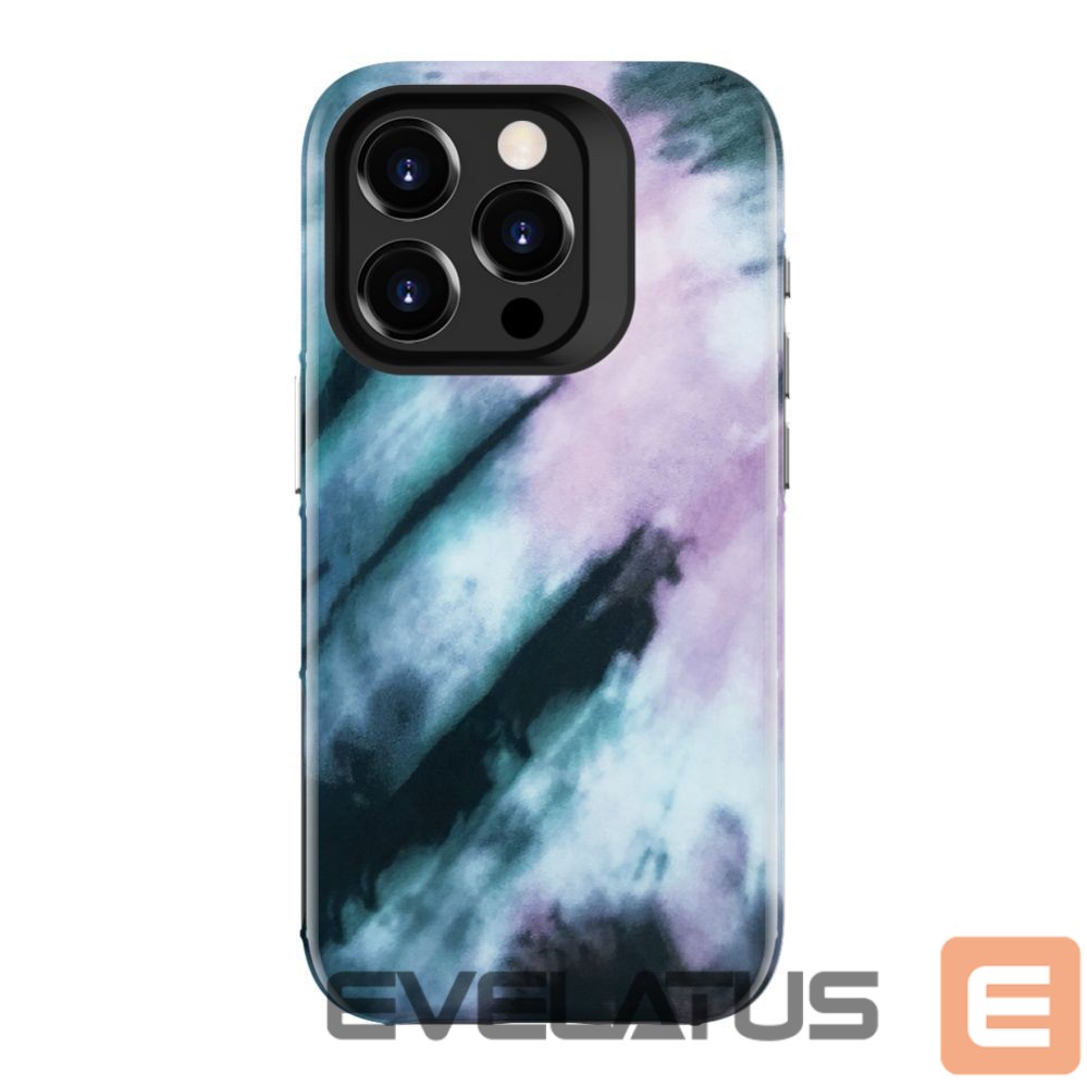 Aizmugurējais vāciņš Evelatus Apple iPhone 15 Pro Armor case TPU+PC Customized Print Design Blue Pink