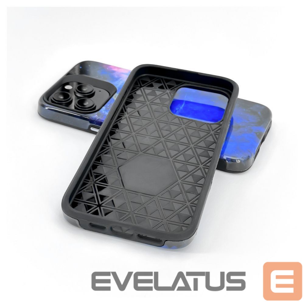 Aizmugurējais vāciņš Evelatus Apple iPhone 15 Pro Max Armor case TPU+PC Customized Print Design Galaxy