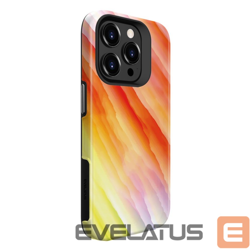 Aizmugurējais vāciņš Evelatus Apple iPhone 15 Pro Max Armor case TPU+PC Customized Print Design Yellow Orange