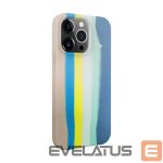 Aizmugurējais vāciņš Evelatus Apple iPhone 15 Pro Silicone case Multi-Colored Blue Pink