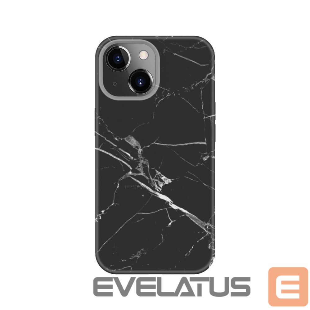Aizmugurējais vāciņš Evelatus Apple iPhone 15 Premium Silicone case Customized Print Black