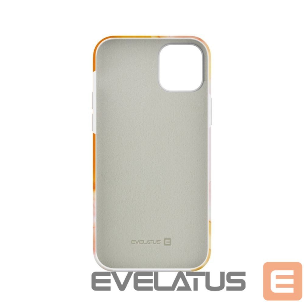 Aizmugurējais vāciņš Evelatus Apple iPhone 15 Premium Silicone case Customized Print Orange