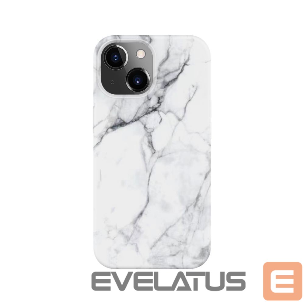 Aizmugurējais vāciņš Evelatus Apple iPhone 15 Plus Premium Silicone case Customized Print White