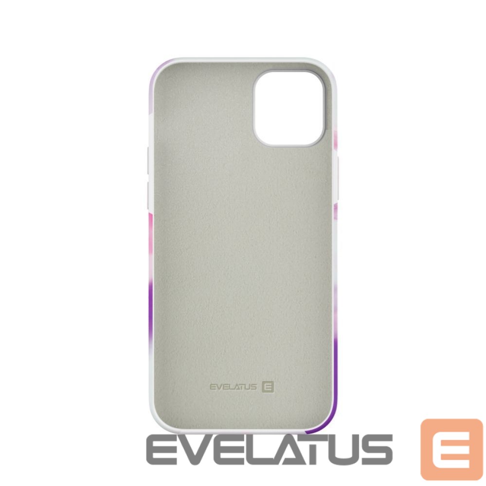 Aizmugurējais vāciņš Evelatus Apple iPhone 15 Plus Premium Silicone case Customized Print Purple