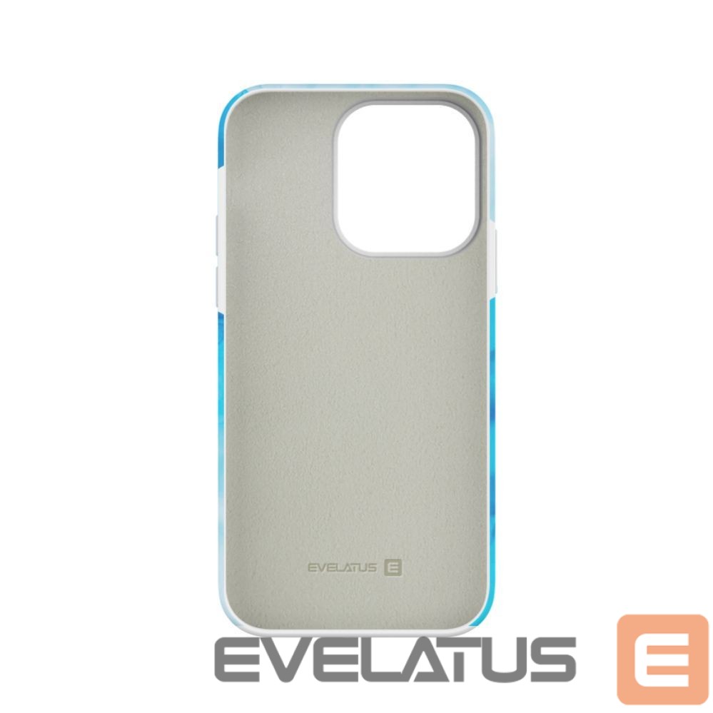 Aizmugurējais vāciņš Evelatus Apple iPhone 15 Pro Premium Silicone case Customized Print Blue