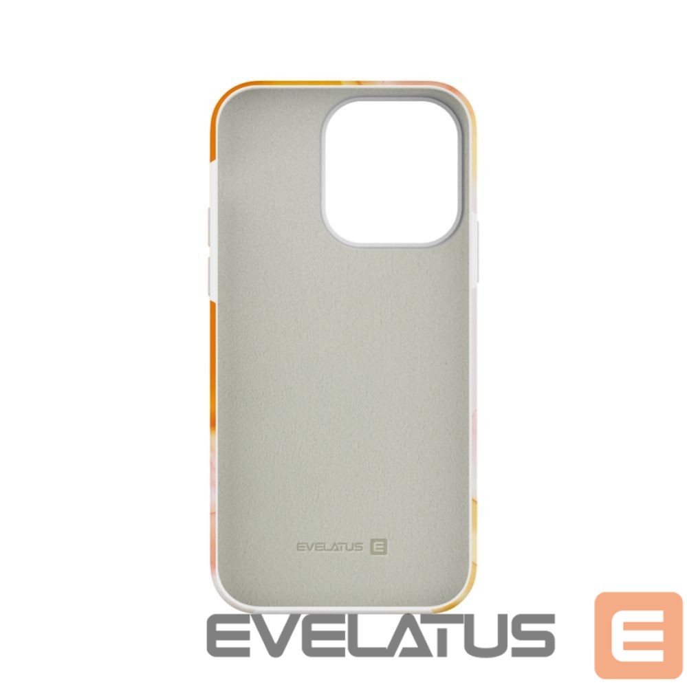 Aizmugurējais vāciņš Evelatus Apple iPhone 15 Pro Premium Silicone case Customized Print Orange