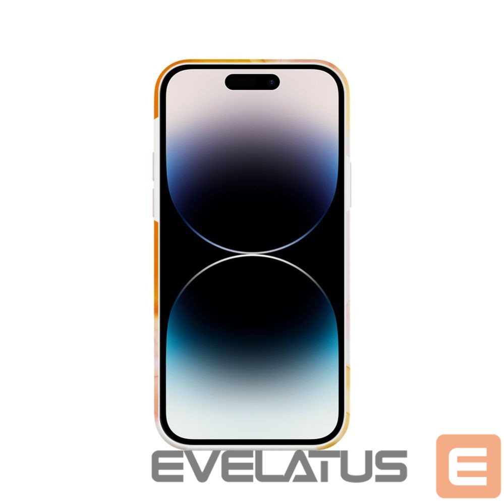 Aizmugurējais vāciņš Evelatus Apple iPhone 15 Pro Premium Silicone case Customized Print Orange
