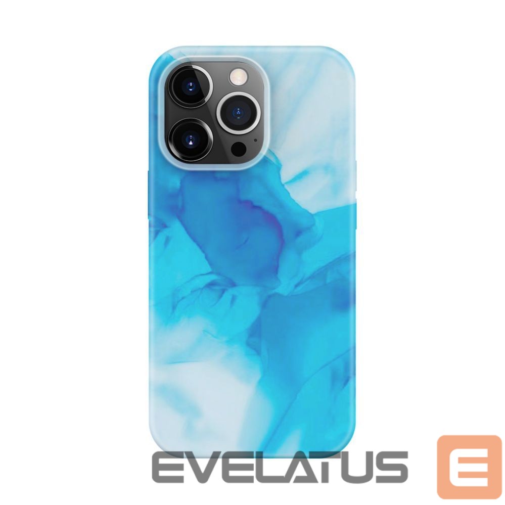 Aizmugurējais vāciņš Evelatus Apple iPhone 15 Pro Max Premium Silicone case Customized Print Blue