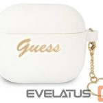 Aizmugurējais vāciņš Guess Apple AirPods 3 cover Silicone Charm Heart Collection White