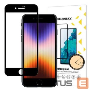 Aizsargstikls Wozinsky Apple iPhone SE 2022 / SE 2020 / iPhone 8 / iPhone 7 Tempered Glass Black