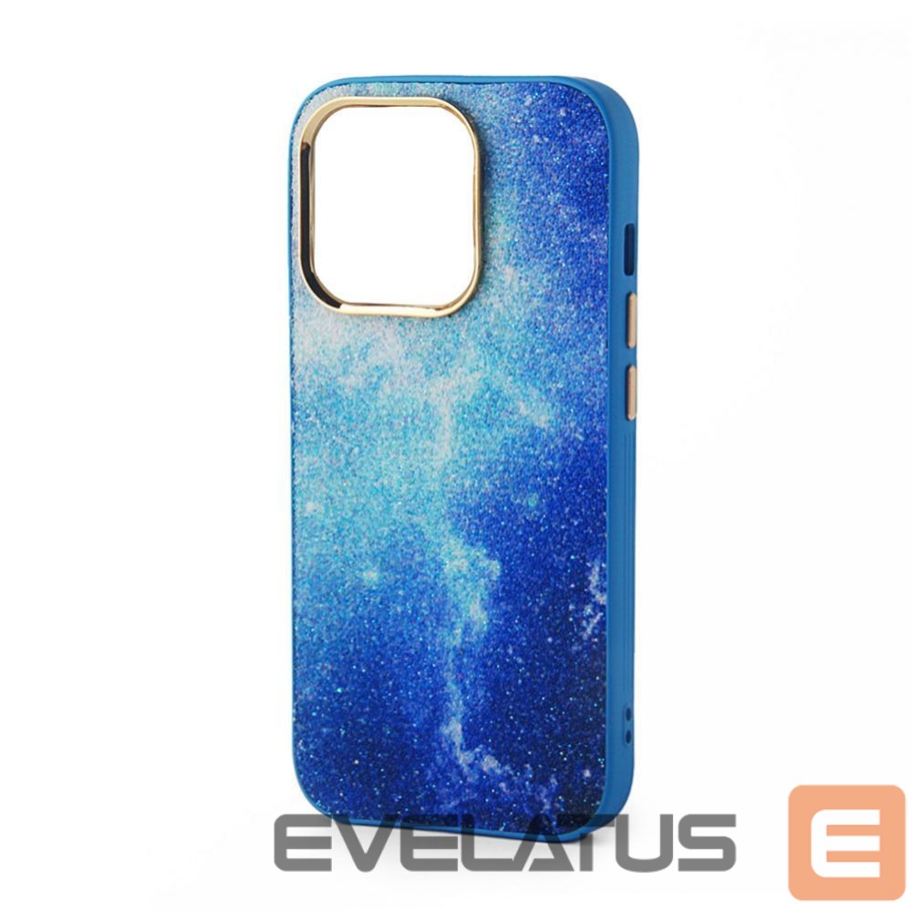 Aizmugurējais vāciņš iLike Apple iPhone 15 Print Desire Customized Diamonds Case Blue