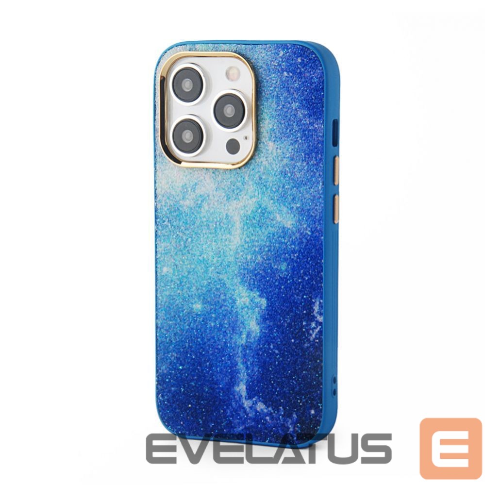 Aizmugurējais vāciņš iLike Apple iPhone 15 Pro Print Desire Customized Diamonds Case Blue