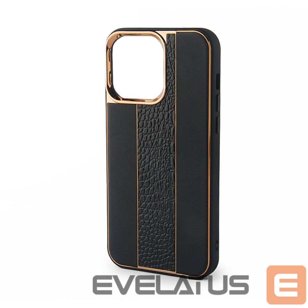 Aizmugurējais vāciņš iLike Apple iPhone 13 Leather Case Customized Black