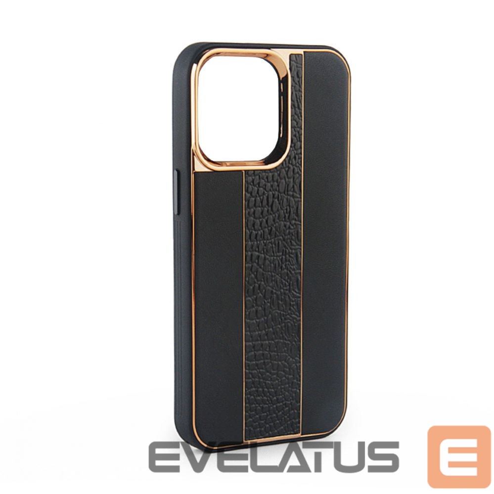 Aizmugurējais vāciņš iLike Apple iPhone 13 Leather Case Customized Black