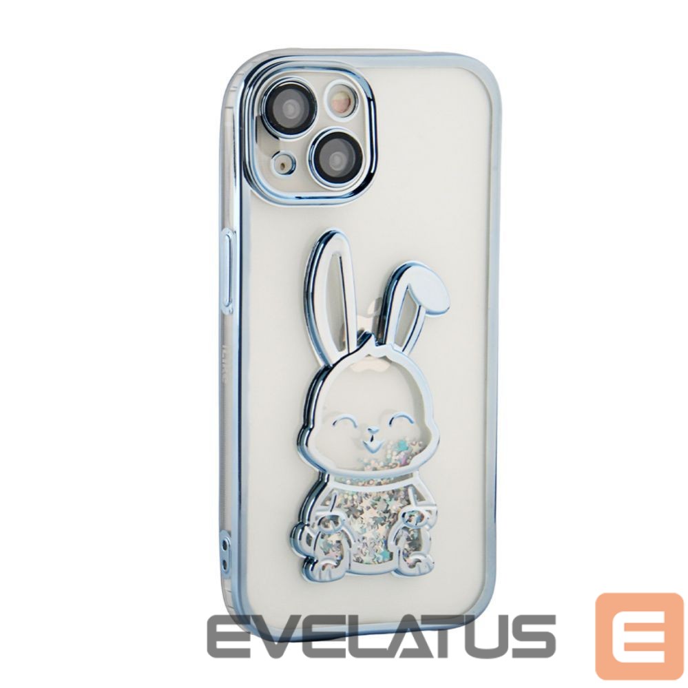 Aizmugurējais vāciņš iLike Apple iPhone 13 Silicone Case Print Desire Rabbit Blue
