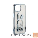 Aizmugurējais vāciņš iLike Apple iPhone 15 Pro Silicone Case Print Desire Rabbit Blue