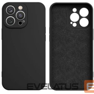 Aizmugurējais vāciņš iLike Samsung Galaxy A14 5G / Galaxy A14 silicone cover Black