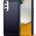 Aizmugurējais vāciņš iLike Samsung A34 5G flexible silicone carbon cover Blue