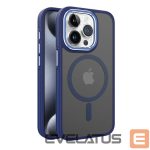 Aizmugurējais vāciņš iLike Apple iPhone 14 DUAL METAL FRAME MAGSAFE CASE Blue