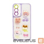 Aizmugurējais vāciņš iLike Apple iPhone 15 EPOXY CARTOON COVER Light Purple