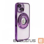 Aizmugurējais vāciņš iLike Apple iPhone 14 IH MAGSAFE HIDDEN STAND COVER Purple
