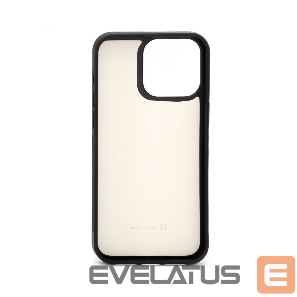Aizmugurējais vāciņš Evelatus Apple iPhone 14 Pro Max Leather Case Zipper Design Flower White