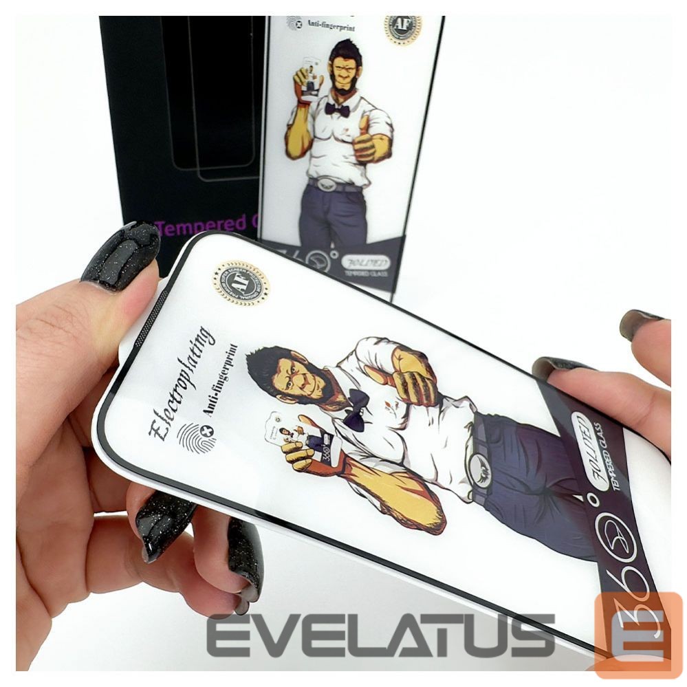 Aizsargstikls Evelatus Apple iPhone 15 2.5D Full Cover Glass Anti-Static Light Black