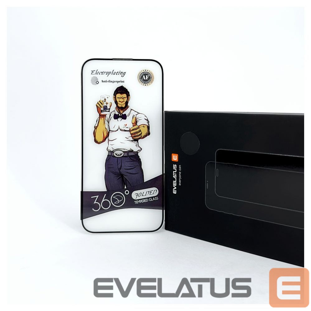 Aizsargstikls Evelatus Apple iPhone 15 2.5D Full Cover Glass Anti-Static Light Black