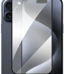 Aizsargstikls Evelatus Apple iPhone 15 2.5D Full Cover Glass Anti-Static Light Black