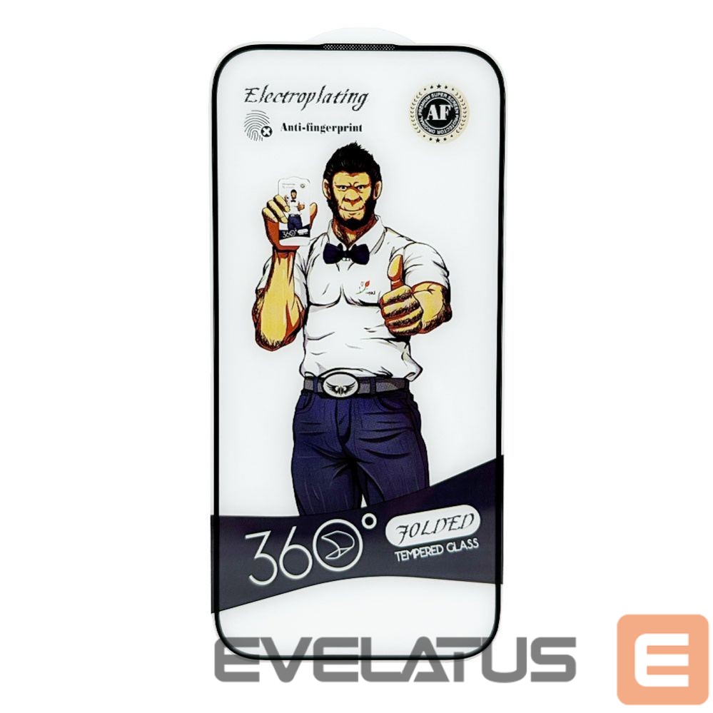 Aizsargstikls Evelatus Apple iPhone 15 2.5D Full Cover Glass Anti-Static Light Black