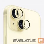 Aizsargstikls Evelatus Apple iPhone 15 / 15 Plus Camera Lens Protector Armor Yellow