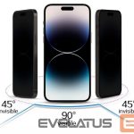 Aizsargstikls iLike Samsung GALAXY S23 TEMPERED PRIVACY GLASS (WITH CUTOUT FOR READER) Black