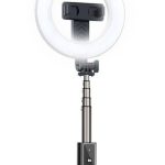 Selfie nūja iLike  SELFIE HANDLE TRIPOD AND RING LIGH BLUETOOTH Black