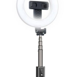 Selfie nūja iLike  SELFIE HANDLE TRIPOD AND RING LIGH BLUETOOTH Black