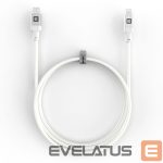 Kabelis Evelatus  Evelatus USB C to Lightning Cable 1.2M 60W (MFI09) Aluminum housing braiding White