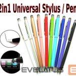 Pieštukas iLike Universal PN1 Universal 2in1 Capacitive Touch Stylus with Pen (Smartphone and Tablet PC) Purple