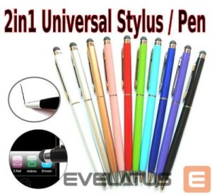 Pieštukas iLike Universal PN1 Universal 2in1 Capacitive Touch Stylus with Pen (Smartphone and Tablet PC) Purple