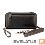 Maciņš universāla kabata Evelatus Universal Leather Zipper Design Wallet Black