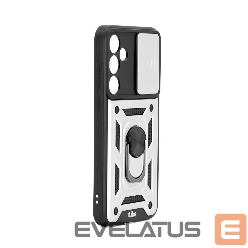 Aizmugurējais vāciņš iLike Samsung Galaxy A35 Protective Case With Camera Protection And Ring White