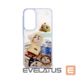 Aizmugurējais vāciņš iLike Samsung Galaxy A35 EPOXY CARTOON COVER White Blue