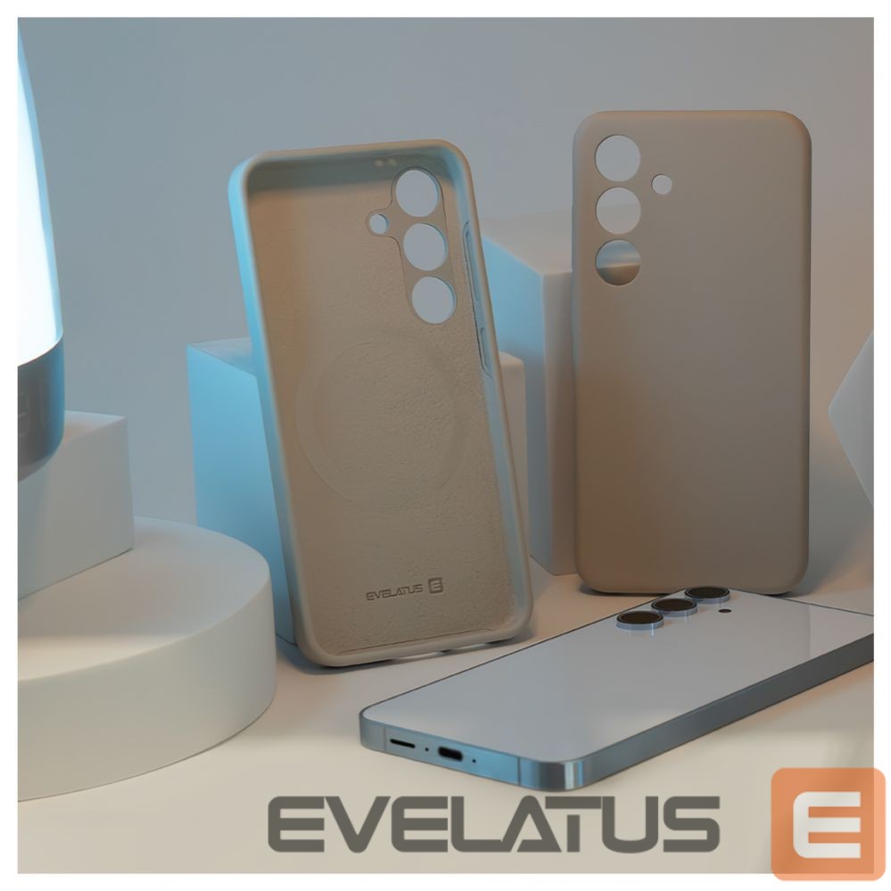 Aizmugurējais vāciņš Evelatus Samsung Galaxy S24 Premium Magsafe Soft Touch Silicone Case Grey