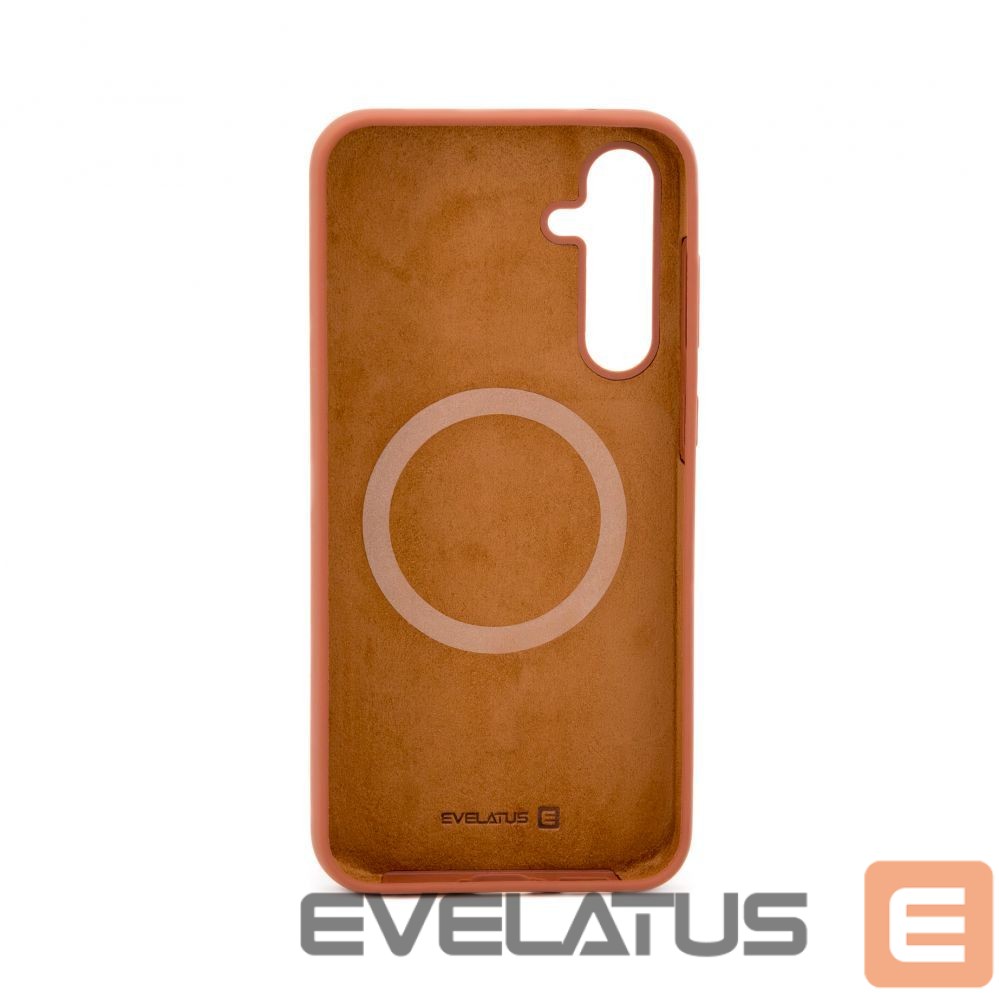 Aizmugurējais vāciņš Evelatus Samsung Galaxy S23 FE Premium Soft Touch Silicone Case Saddle Brown