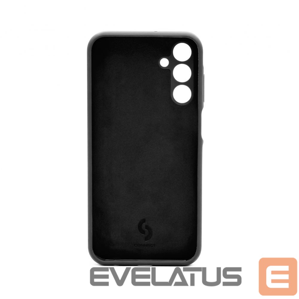 Aizmugurējais vāciņš Connect Samsung Galaxy A15 Premium Quality Soft Touch Silicone Case Black