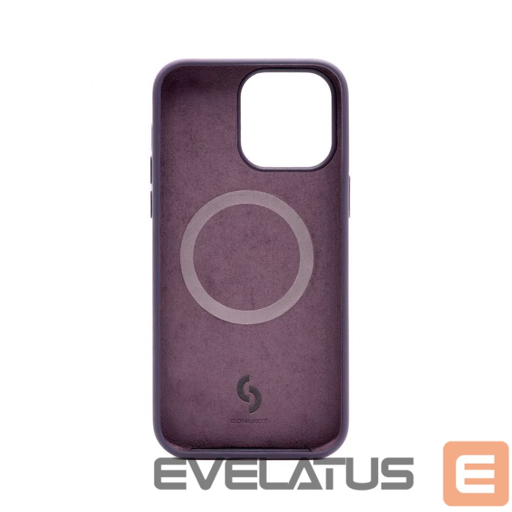 Aizmugurējais vāciņš Connect Apple iPhone 14 Pro Max Premium Magsafe Soft Touch Silicone Case New Function Purple