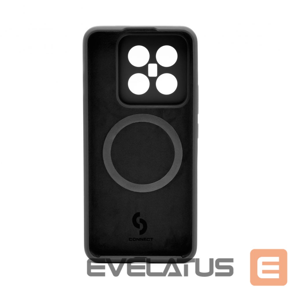 Aizmugurējais vāciņš Connect Xiaomi 14 Pro Premium Quality Magnetic Soft Touch Silicone Case Black