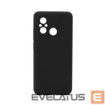 Aizmugurējais vāciņš Connect Xiaomi Redmi 12C Premium Quality Soft Touch Silicone Case Black