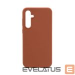 Aizmugurējais vāciņš Connect Samsung Galaxy S23 FE Premium Quality Magnetic Soft Touch Silicone Case Saddle Brown