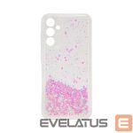 Aizmugurējais vāciņš iLike Samsung Galaxy A35 Silicone Case Water Glitter Light Pink