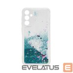 Aizmugurējais vāciņš iLike Samsung Galaxy A55 Silicone Case Water Glitter Blue